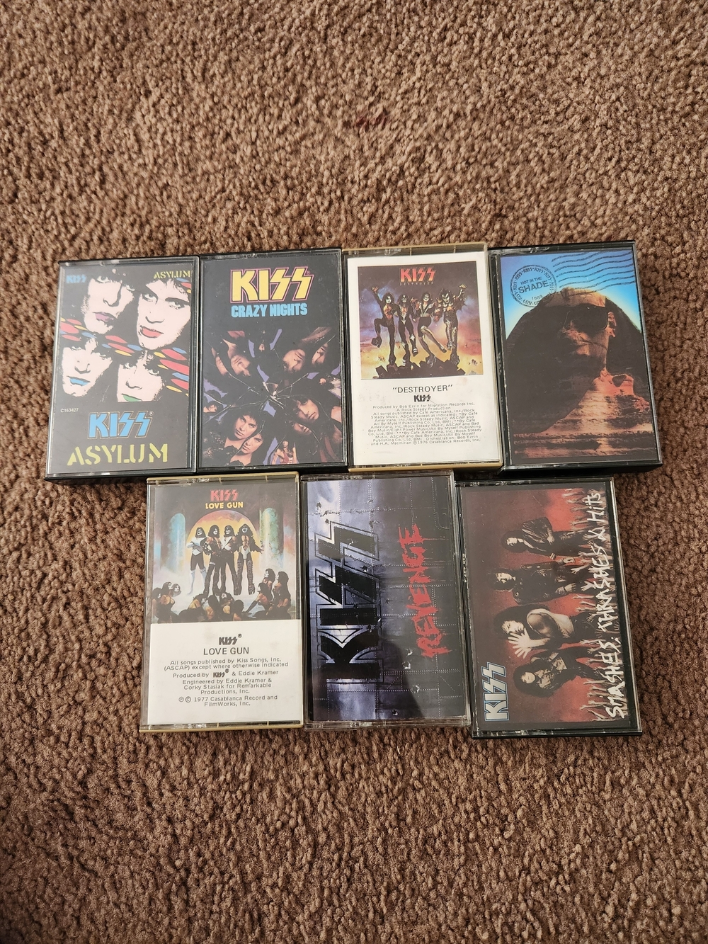 KISS Mixed Album Cassette Tape Set